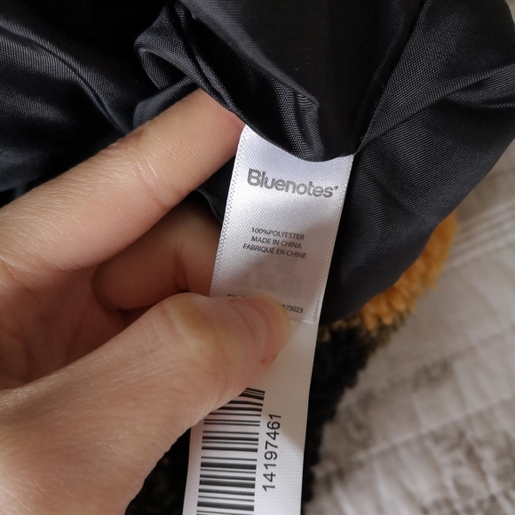 Checkered terry/teddy quarter zip jacket - Picture 7 of 7